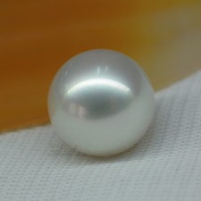 HUGE 14MM NATURAL SOUTH SEA GENUINE WHITE ROUND LOOSE PEARL HALF DRILLED