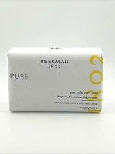 BEEKMAN 1802 Goat Milk Body Soap Triple Milled With A Vegetable Base 9oz New