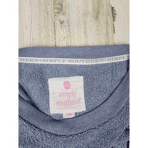 Simply Southern “Deck, Dock, Flip Flop” Crew Neck Sweatshirt- Size Large - Picture 9 of 12
