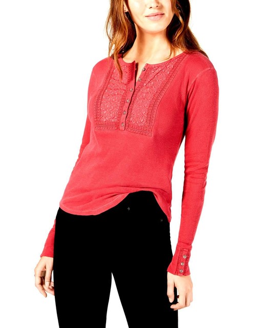 lucky brand red top