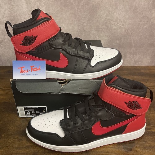 NEW Jordan 1 High FlyEase Black Toe 2019 Size 13 (CQ3835-001) Authentic Bred Red