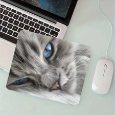 Blue Eyed Kitten Mouse Pad Vivid Kitten Image For Young and Seasoned Cat Lovers