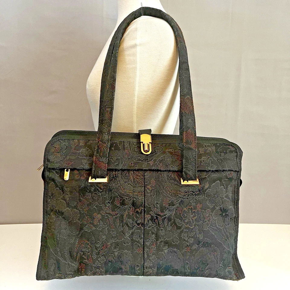 Samsonite Esteem 1992 гобелен парчи цветочный путешествий сумка ночь сумка винтажный - Изображение 2 из 4