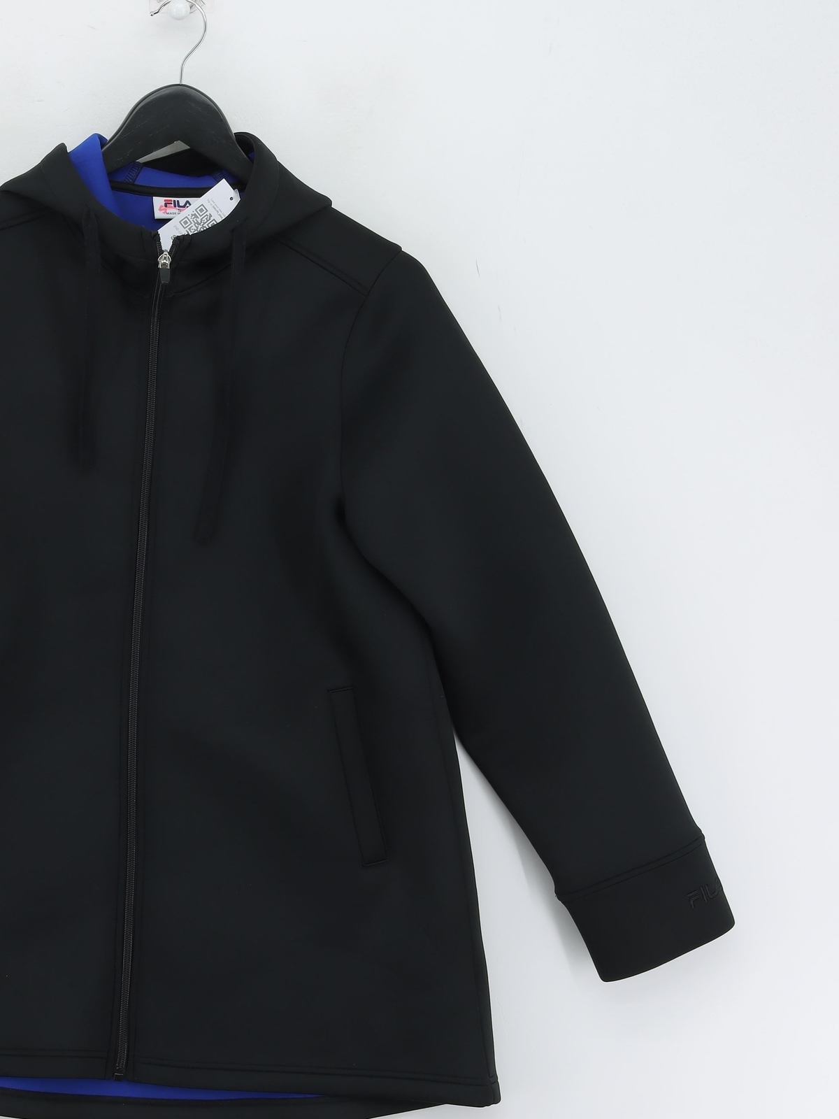 Cappotto donna Fila S nero poliestere con elastan giacca a vento