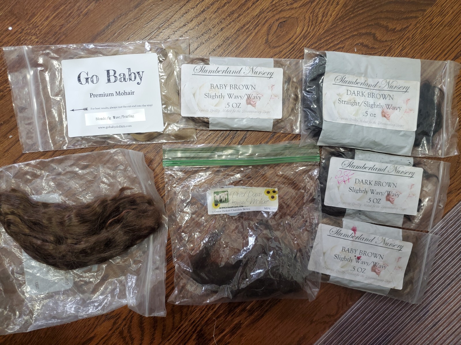 Lot of Slumberland and Delta Dawn Mohair for Reborn Baby Doll making eBay