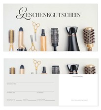 Geschenkgutscheine Gutscheinkarten Friseursalon Friseur Barber Herren Salon