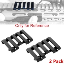 2PCS 5 slots Wire Loom Rubber Rail Protecto Cover Mounts WireLoom Secures Switch