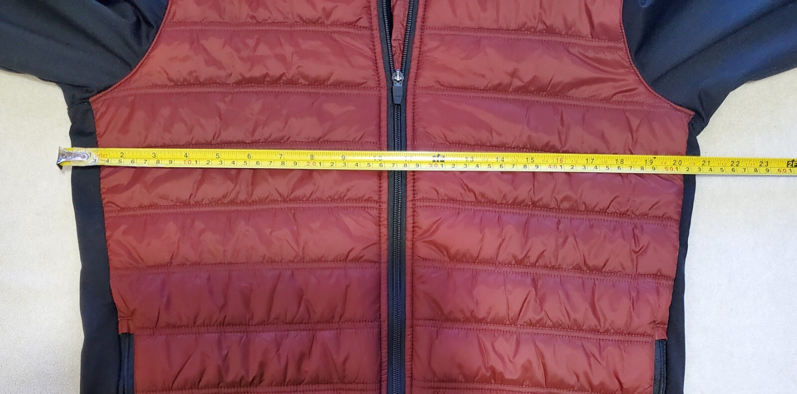 Straight Down Two Tone Microfiber Lightweight Red… - image 5