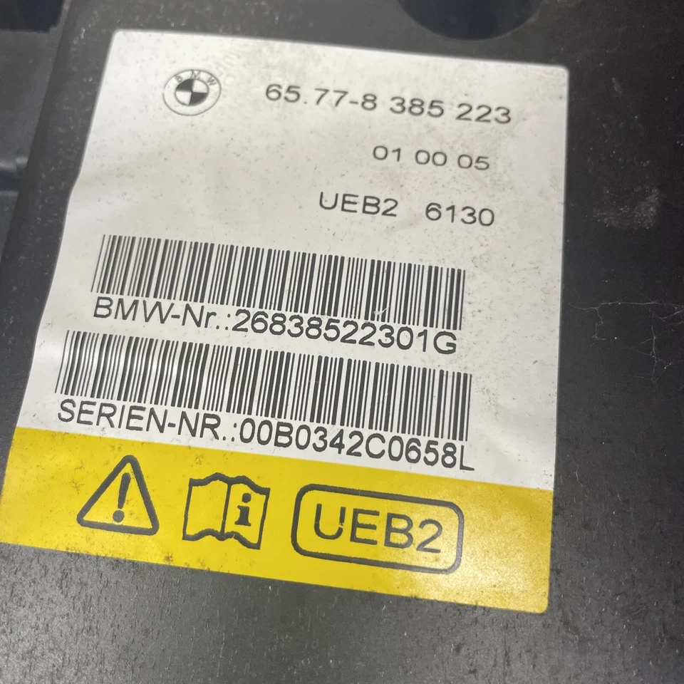 BMW 323CI 2001 convertible sensor de vuelco unidad módulo de control 8385223 Foto 3 de 4