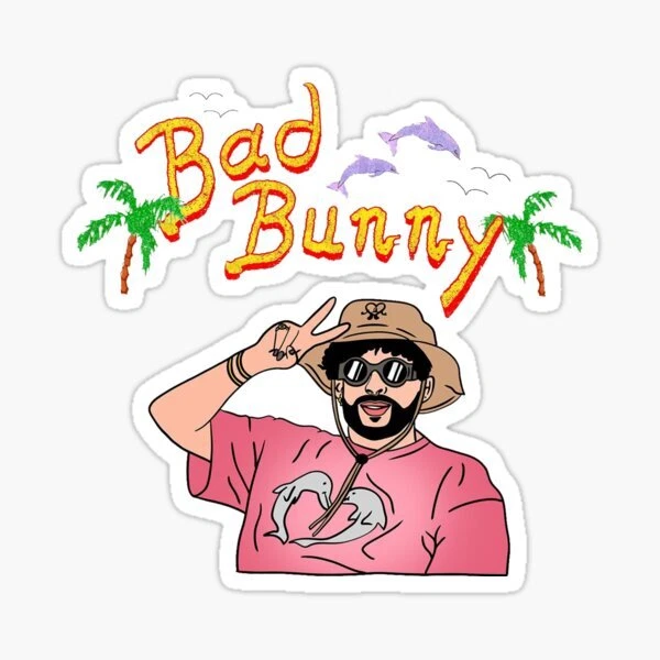 Bad Bunny in Panama Sticker Decal for Laptop Phone Size 5" | eBay