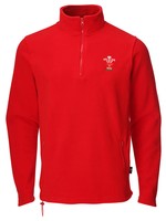 Wru Welsh Rugby Union Quarter Zip Fleece Wru Welsh Rugby Union Quarter Zip Fleece