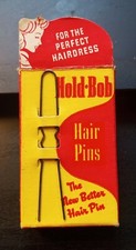 NIB 1940s Hold-Bob Hair Pins The New Better Hair Pin Hump Hairpin Co