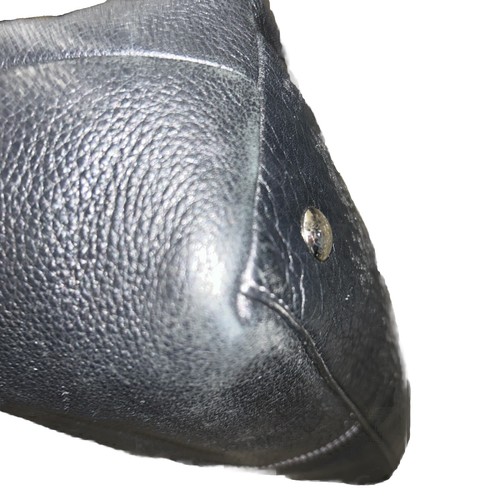 Borsa Coach Penelope in pelle nera con chiusura a scatto tasca frontale - Foto 5 di 6