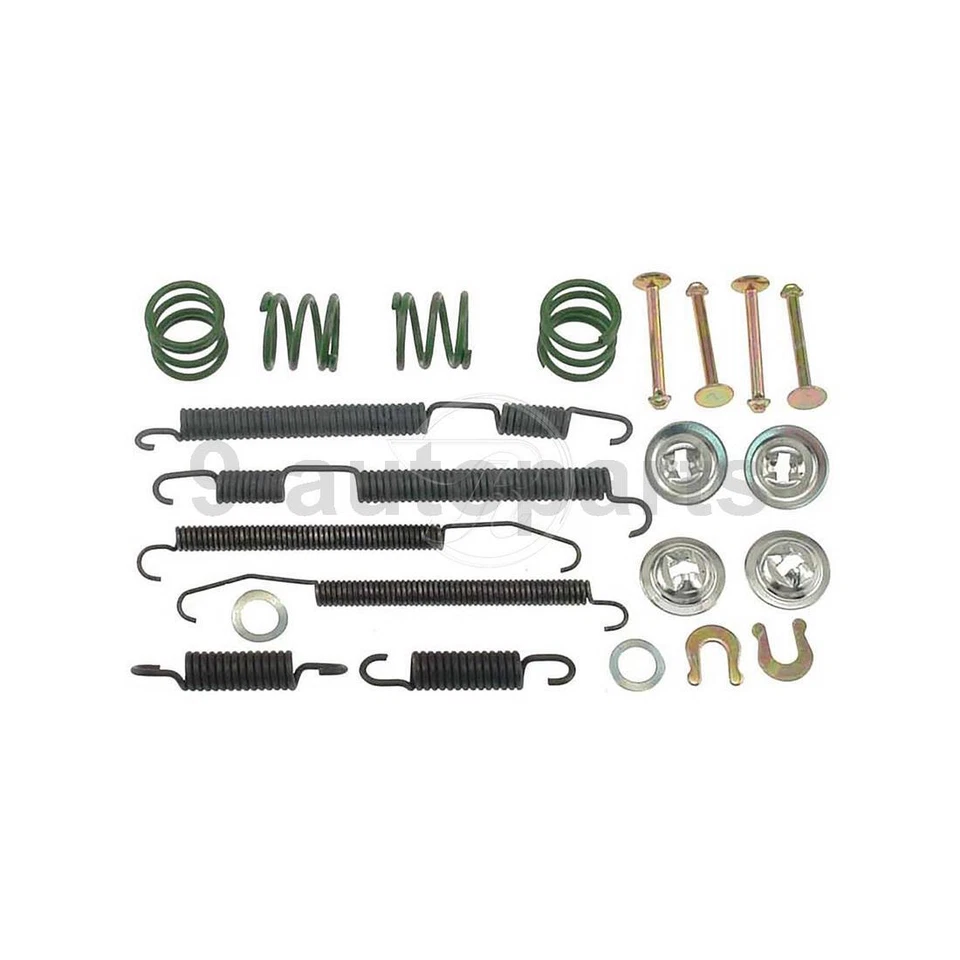 Kit de tambores y zapatas de freno trasero y herrajes para Dodge Colt 1993 1994 Foto 3 de 4