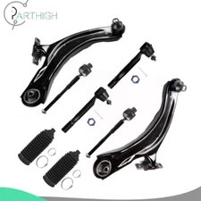 8x Front Control Arm And Ball Joint Tie Rod End Link For 2008-2013 Nissan Rogue