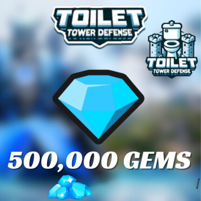 [ONLINE NOW  ] 500K Gems Toilet Tower Defense ~ TTD Gems ~ TTD ~  Affordable 