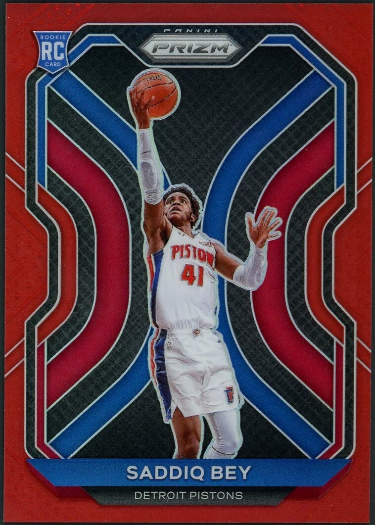 2020-21 Panini Prizm Saddiq Bey Red Prizm #96/299 Card #284