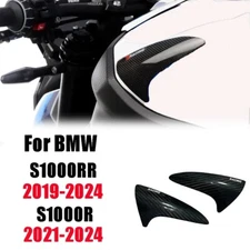Carbon Fiber Side Tank Covers Sliders Protector For BMW S1000RR 2019- 2024
