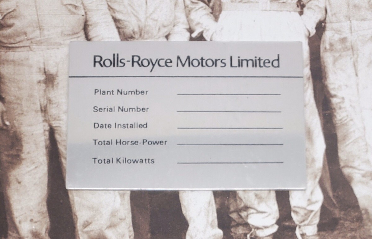 Rolls Royce Name Plaque, Rolls Royce Car Name Plaque, Rolls-Royce