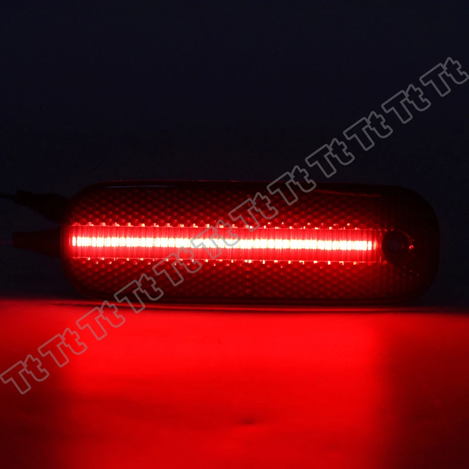 4x Smoked LED Front & Rear Bumper Side Marker Lights For 1991-2002 Infiniti G20 - Image 3 of 4