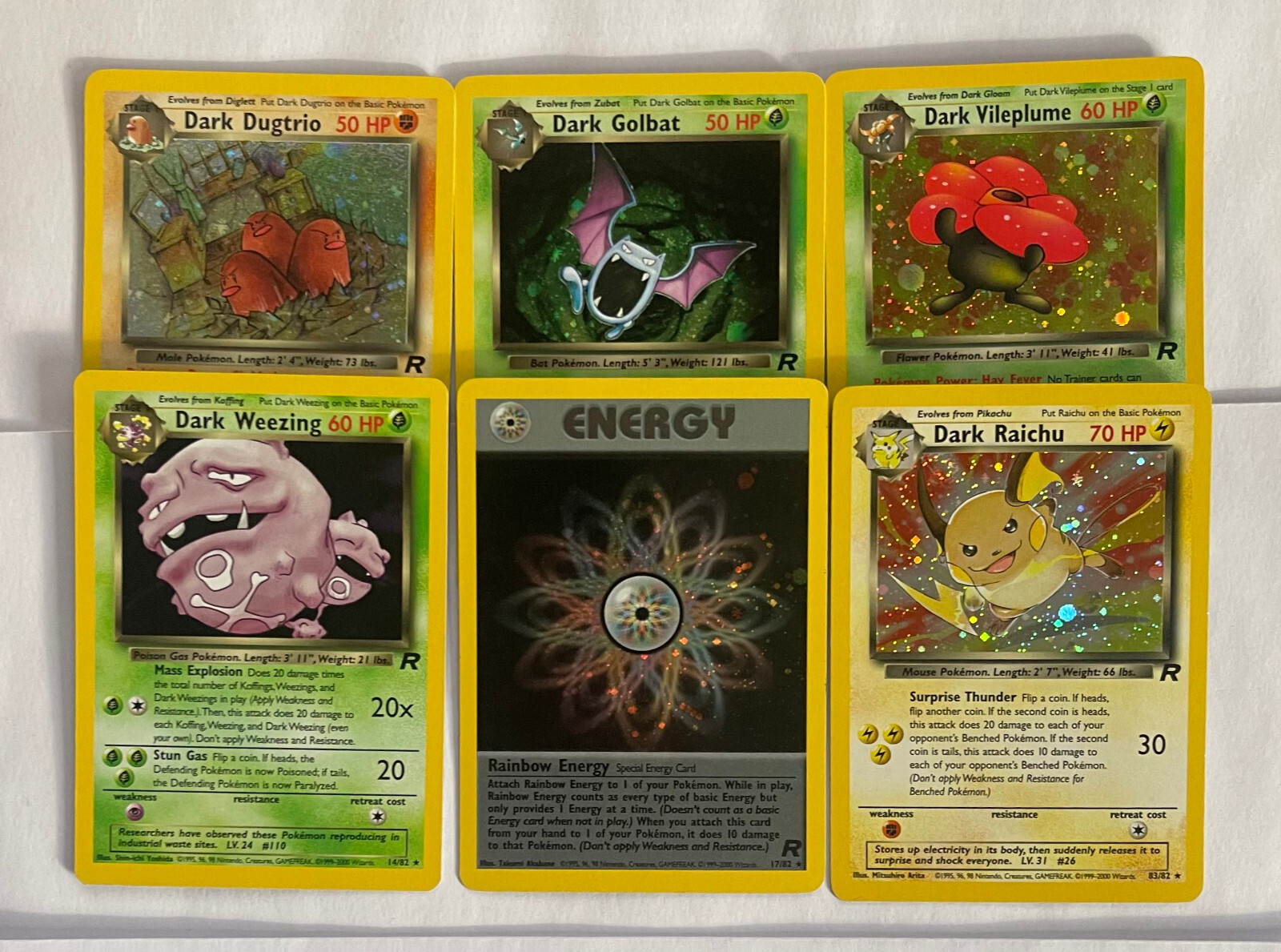 Pokemon TCG Vintage WOTC Team Rocket Unlimited - Choose Your Card! - NM/LP