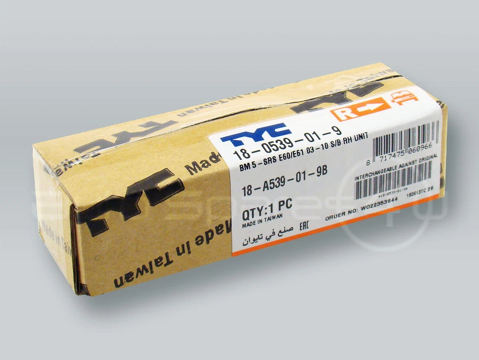 TYC Clear Fender Side Marker Light RIGHT fits 2004-2009 BMW 5-Series E60 E61 - Image 3 of 3