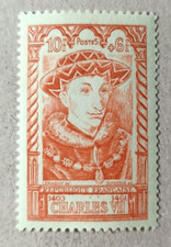 3H-Timbre France YT  770 neuf ** année 1946 "charles VII"