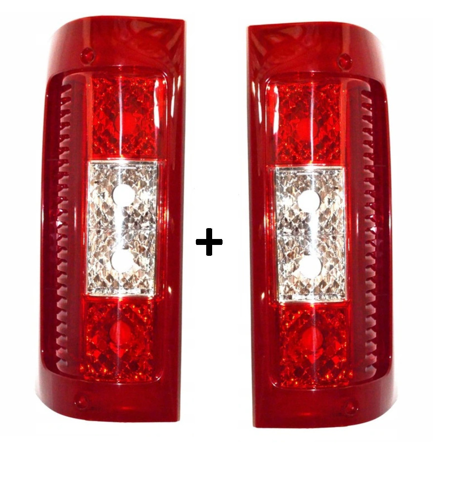 Feu arrière plastique rouge et blanc pour Boxer Ducato Jumper de 2002 à 2006