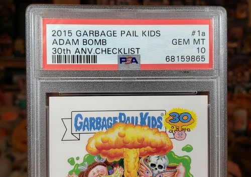 2015 Garbage Pail Kids 30th Anniversary #1a Adam Bomb PSA 10 Gem Mint 💎 Topps🔥 - Picture 3 of 10