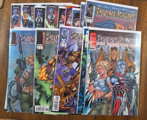 Divine Right Preview #1-12 + more Image 1997 Jim Lee complete series VF- to NM - Picture 1 of 18