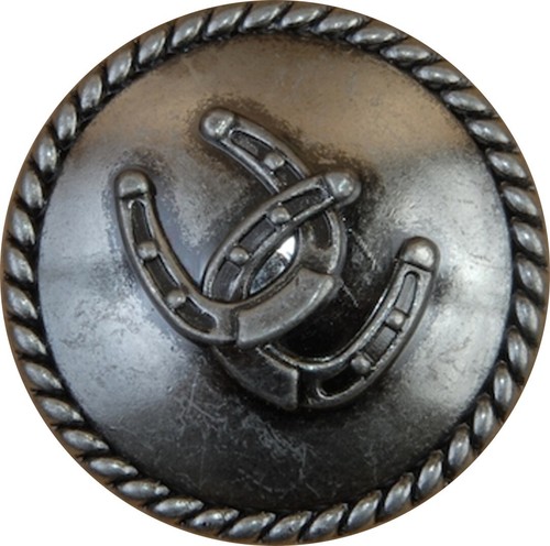 Horseshoes and Rope Drawer or Cabinet Pull Western Southwest Rustic Texas Horse - Picture 5 of 9