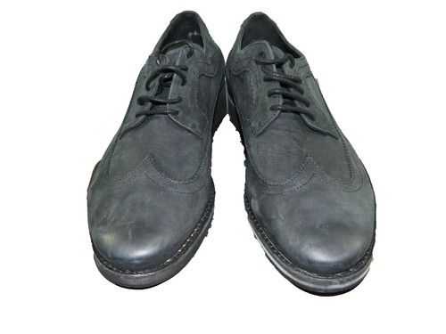 Men's Brogue Shoes US Size 13 Brusque Worked Black Softened Leather Portugal - Picture 2 of 6