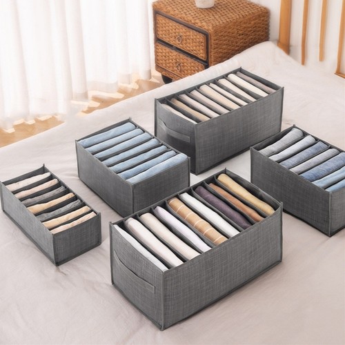 Schrank Aufbewahrungsbox Schublade Organizer Faltbar Kleiderbox T-Shirt Jeans Leggings - Bild 7 von 17