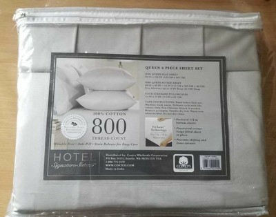 Hotel Signature Sateen 6 Piece 800 Thread Count Sheet Set ...