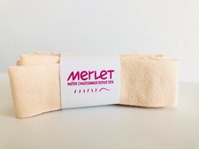 Merlet Spitzenschuhbänder Spezialbänder Ruban Elastique Baumwolle neu hellrosa !