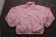 Kaelin Vintage 80's Soft Shell Jacket Shoulder Pads Barbie Full Zip Women Med