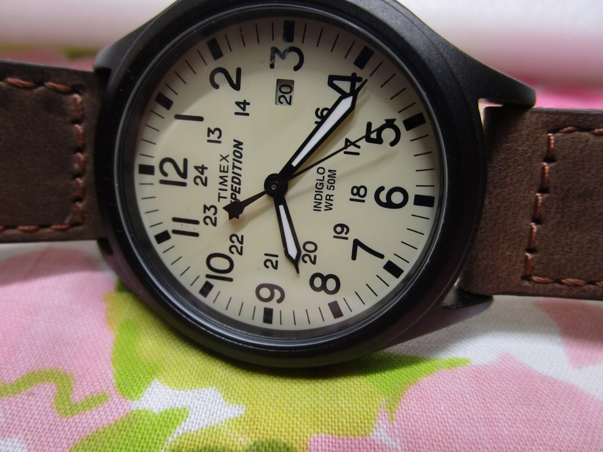 センスのいい お歳暮 Indiglo Expedition 905 Timex Vintage Mens 39mm WR50M Watch タイメックス