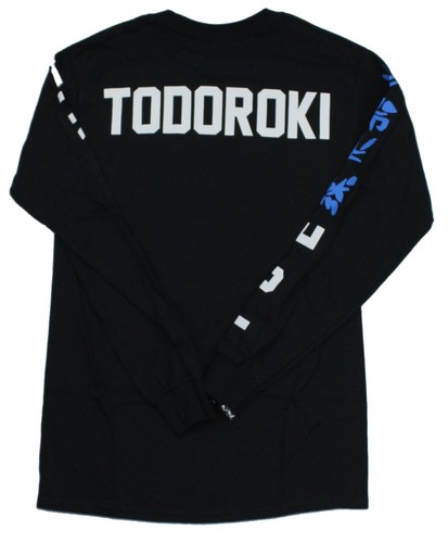 My Hero Academia Long Sleeve Mens T-Shirt - Todoroki Fire & Ice Sleeves - 第 2/2 張圖片