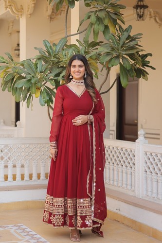 DRESS SUIT PAKISTANI BOLLYWOOD READYMADE SALWAR KAMEEZ INDIAN WEDDING PARTY WEAR - Picture 3 of 23