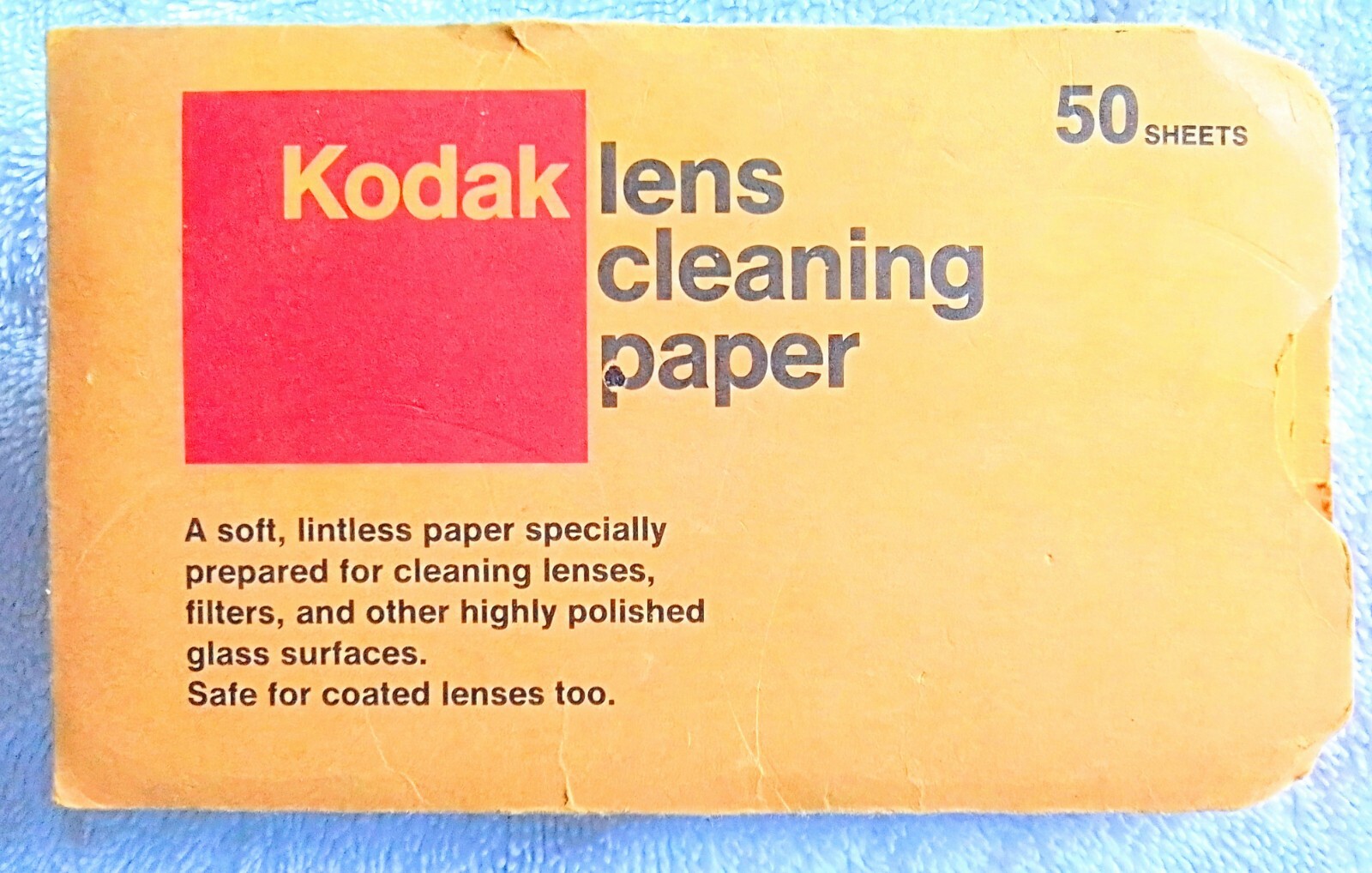 Vintage 1980's KODAK Lens Cleaning Paper. Original 50 Sheets Package 10 Remain eBay
