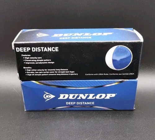Dunlop Deep Distance Golf Balls 6 Count (2 Sleeves) High Velocity - USGA - Picture 2 of 2
