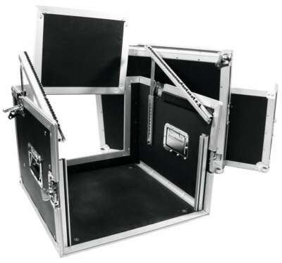 6/10 HE 19'' ROADINGER DJ-Rack Winkelrack Kombicase L-Rack Workstation Flightcase