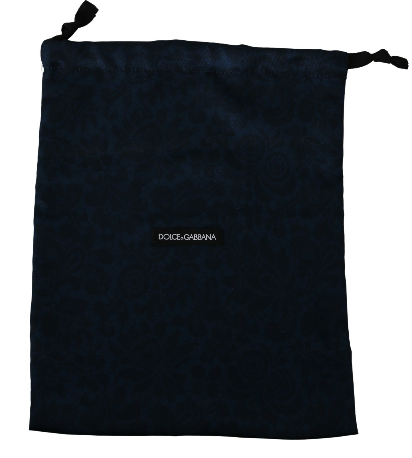 DOLCE - GABBANA Сумка-пылесборник Синяя кружевная сумка для обуви на шнурке с цветочным принтом 33смx26см 4390₽