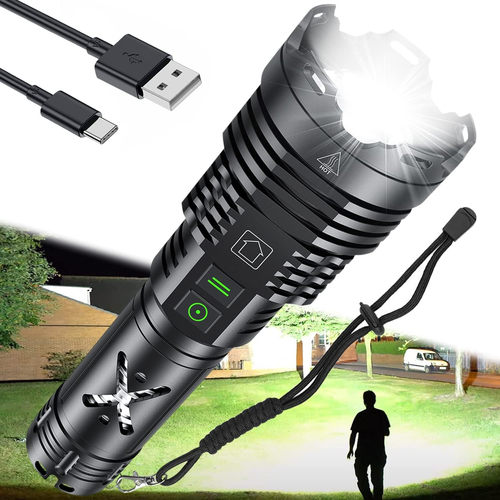 Rechargeable Led Flashlights 5200.000 High Lumens,Super Bright Flashlight True,P - Picture 2 of 10