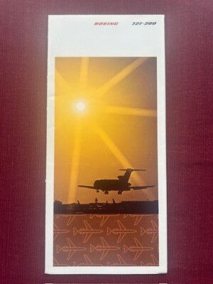 Boeing 727 200 Leaflet Brochure