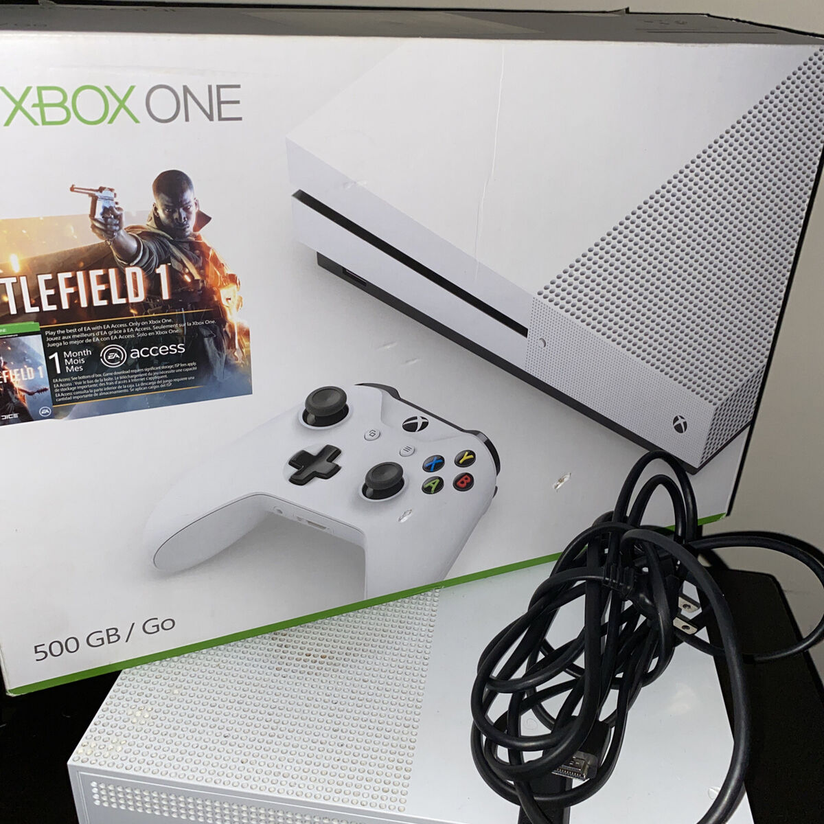 Microsoft Xbox One S 500GB Video Game Console - White (ZQ9-00001