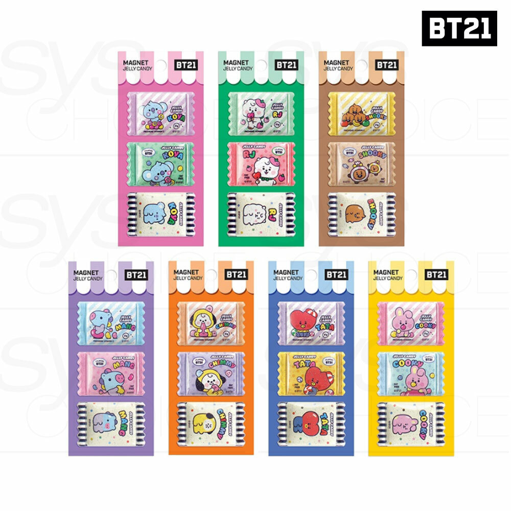 BTS BT21 Official Authentic Goods Magnet Jelly Candy Ver +Tracking