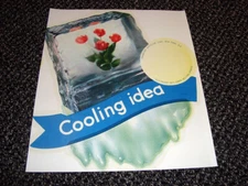 Circa 1950s Four Roses Ice Cube Paper Pricing Sign – FREE SHIPPING