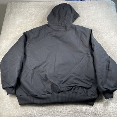 Carhartt Jacket Mens 3XL Black Duck Canvas Active Quilted Lined