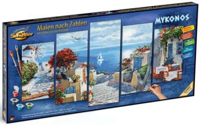 Schipper Malen nach Zahlen Master Class Polyptych 132x72cm Mykonos 609450797